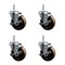 Service Caster 4 Inch High Temp Phenolic 58 Inch Threaded Stem Caster Set with Brake SCC-TS20S414-PHRHT-TLB-58212-4 - alternate 1